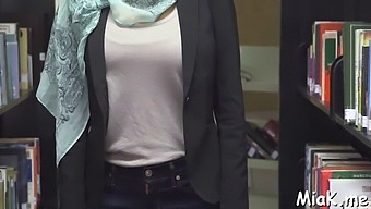 Arab Teen With Big Tits Gives Hot Blowjob And Jerks Dongs