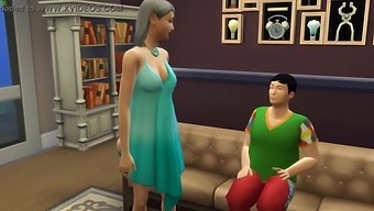 Hairy Mom Discovers Her Overweight Son Pleasuring Himself And Decides To Teach Him About Sex