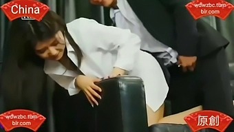 Asian Model Shows Off Her Footjob Skills In China