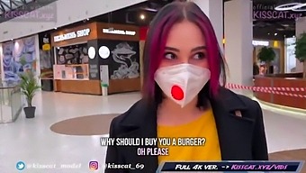 Russian Teen Gives A Public Blowjob In A Fitting Room Before Fucking A Student In The Mall