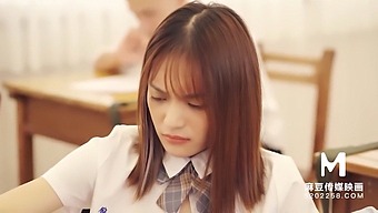 Asian Teacher'S Wet Pussy And Schoolgirl'S Vibrator Play In Hd Video