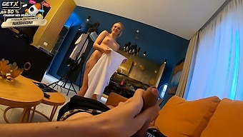 Unveiling The Real-Life Filming Process With Adult Film Actresses - Mila Ray Gives The Cameraman A Blowjob
