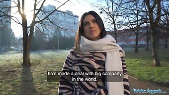 College Coed Gives A Blowjob In Public For Money