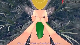 Tinker Bell And Another Fairy Engage In Sexual Activity While Another Fairy Watches In Peter Pank Short Video