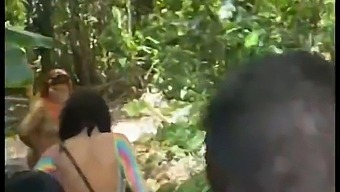 A Group Of Us Headed To The Beach For A Wild Party On The Sand