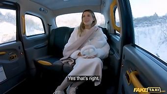 A Beautiful Lingerie Model Gets A Fast And Rough Ride From The Driver Of A Fake Taxi.